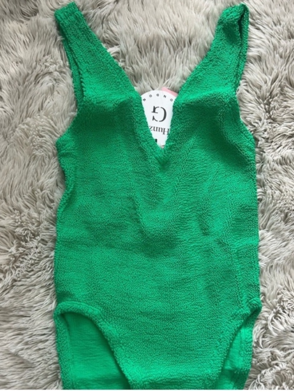 NWT • Hunza G Sadie swimsuit in emerald